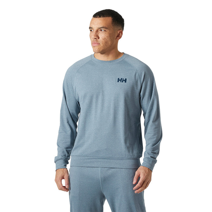 Tyri Knit Crew Neck - Washed Navy Melange