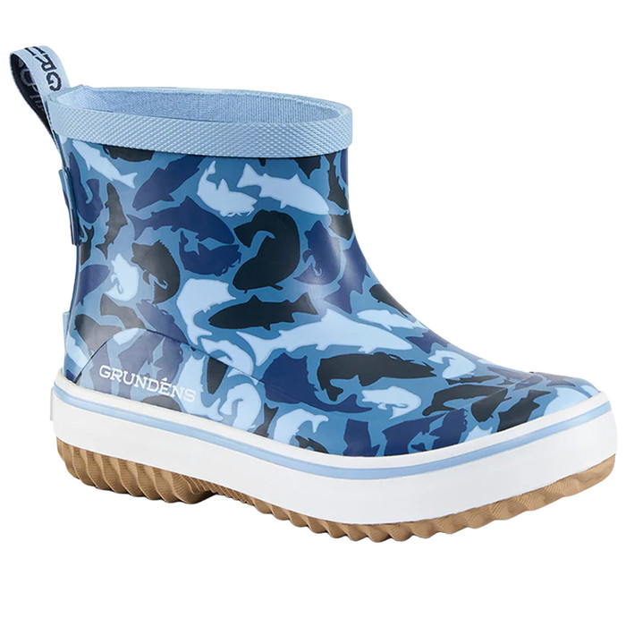 Kid’s Guppy Rain Boot - Blue Fish Camo