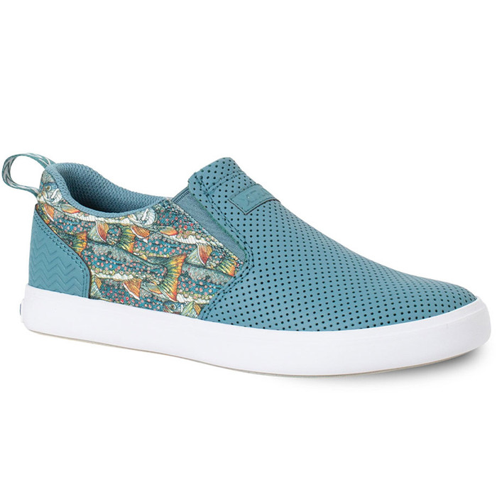 W's Skarkbyte Leather Deck Shoe - Blue