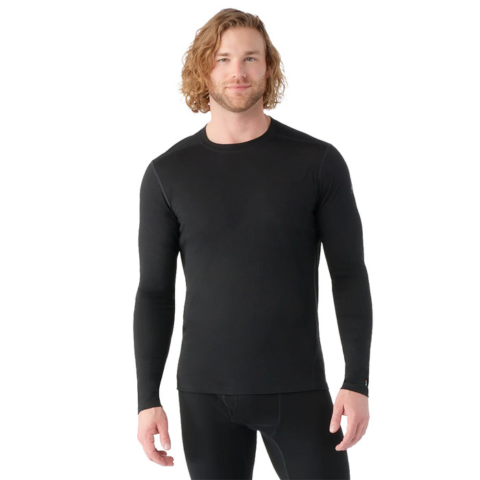 Classic All-Season Merino Base Layer Crew - Black