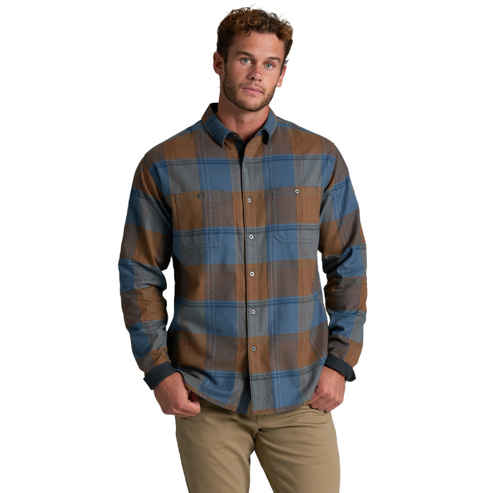 Fugitive Flannel - Bronze Blue