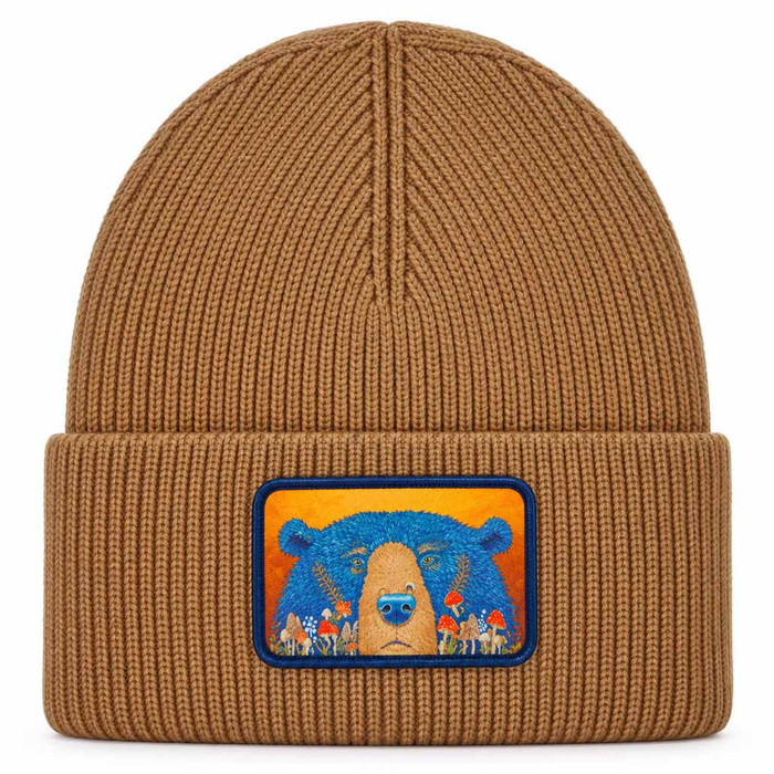 Fun Guy Fungi Bear Beanie - Camel Brown