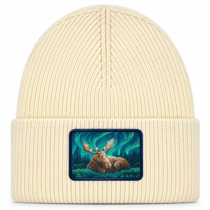 Restful Night Aurora Moose Beanie - Cream