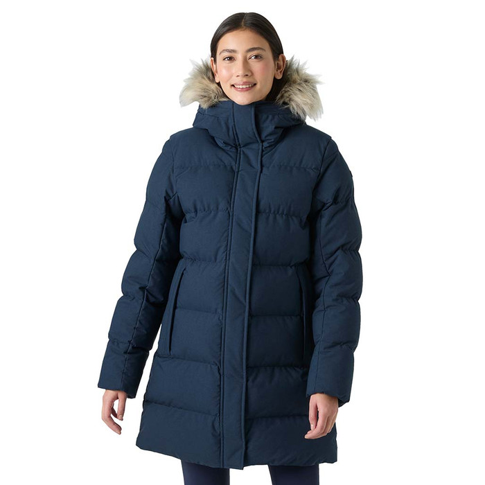 Blossom Puffy Parka - Navy