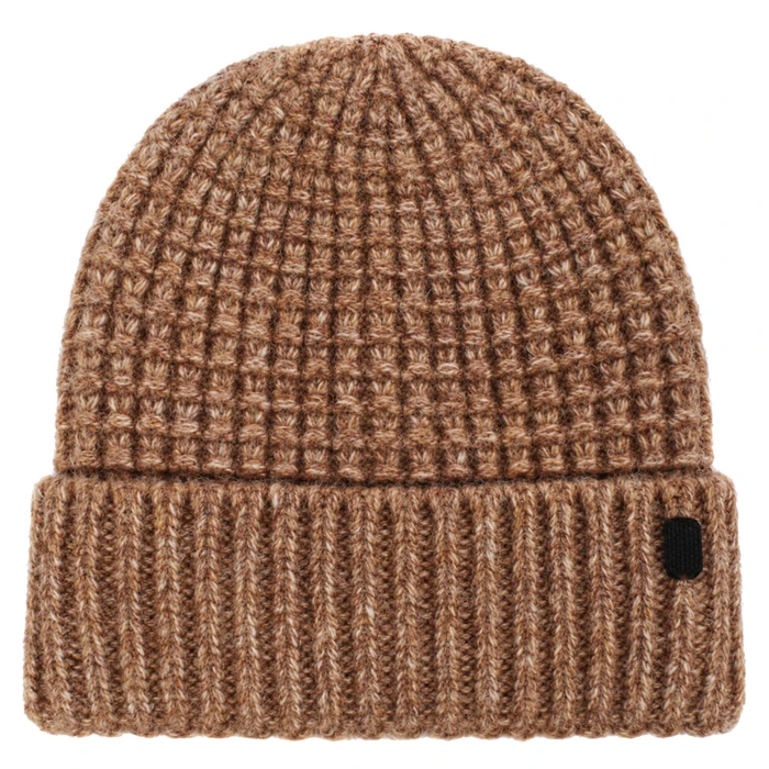 W's Knit Texture Loft Beanie - Wheat