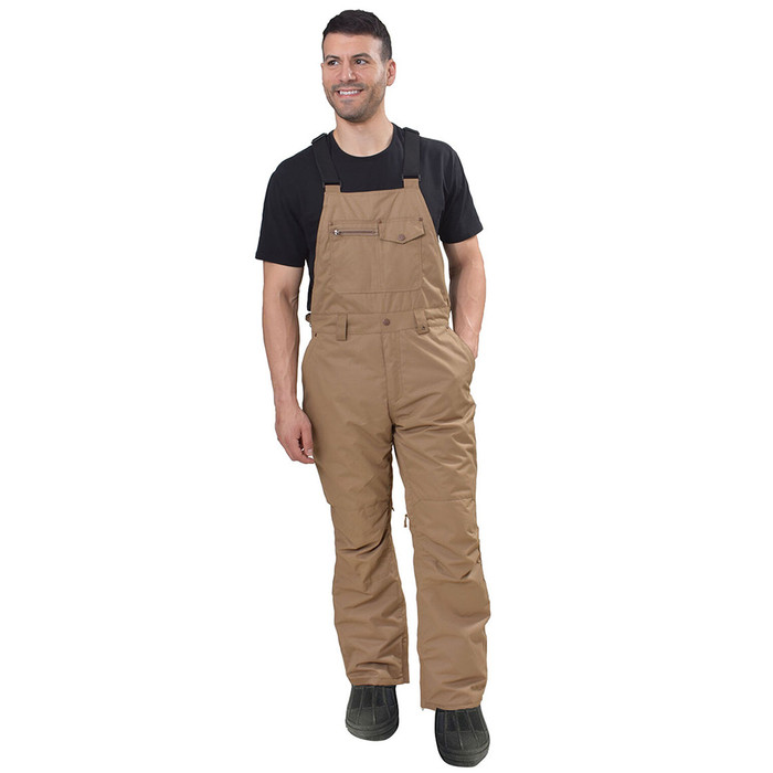 Men's Dungaree Insulated Bibs - Khaki