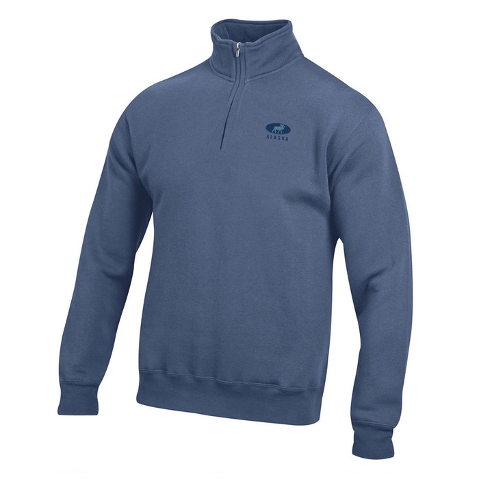 Alaska Cotton 1/4 Zip - Dungaree Blue