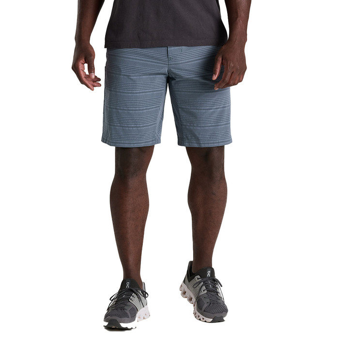 Upriser Short - Charcoal Blue Stripe