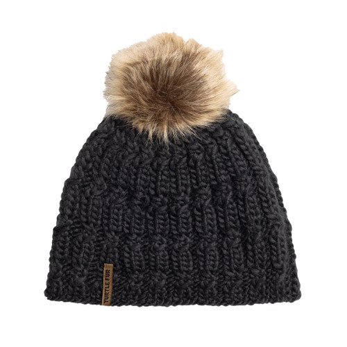 Merino Wool Fifi Faux Fur Pom - Meteor