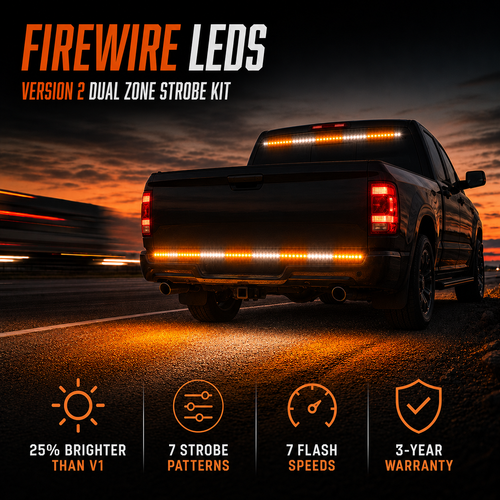 Firewire Version 2 Dual Zone Strobe Kit - Amber/White - SHIPS FREE