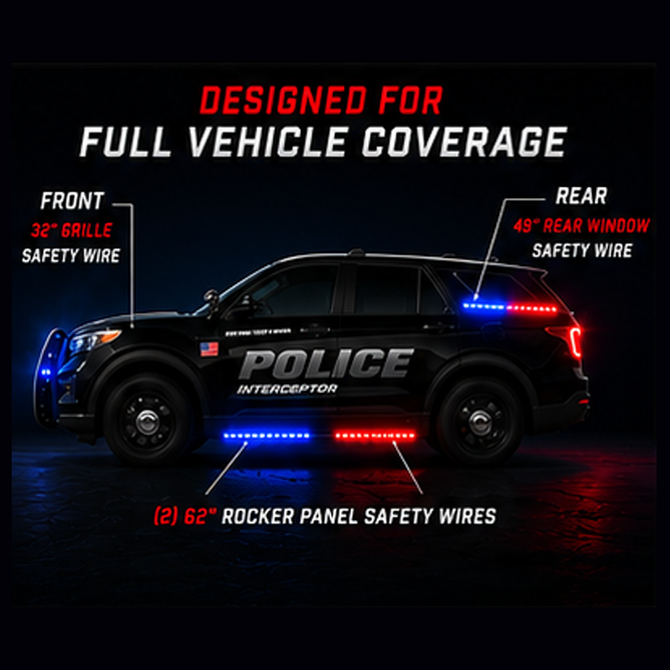 Firewire LEDs Police 360 Safety Lighting Kit