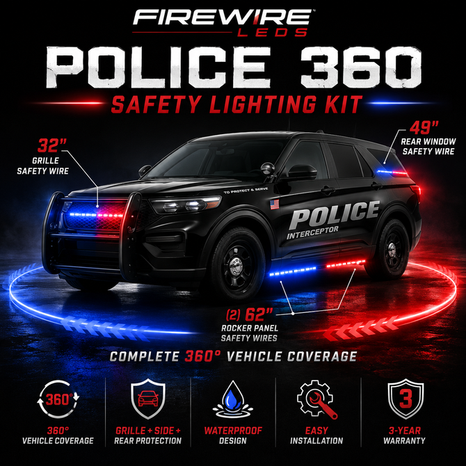 Firewire LEDs Police 360 Safety Lighting Kit