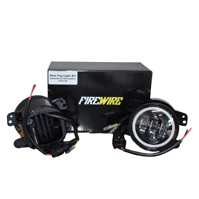 amber white switchback Jeep fog lights