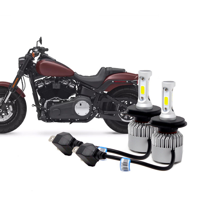 MOTORCYCLE HEADLIGHT BULB KIT  (with led bulb)