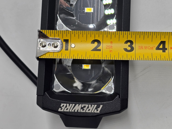 FireWire 20" Single Row Dual Color Light Bar Is 3" Tall.