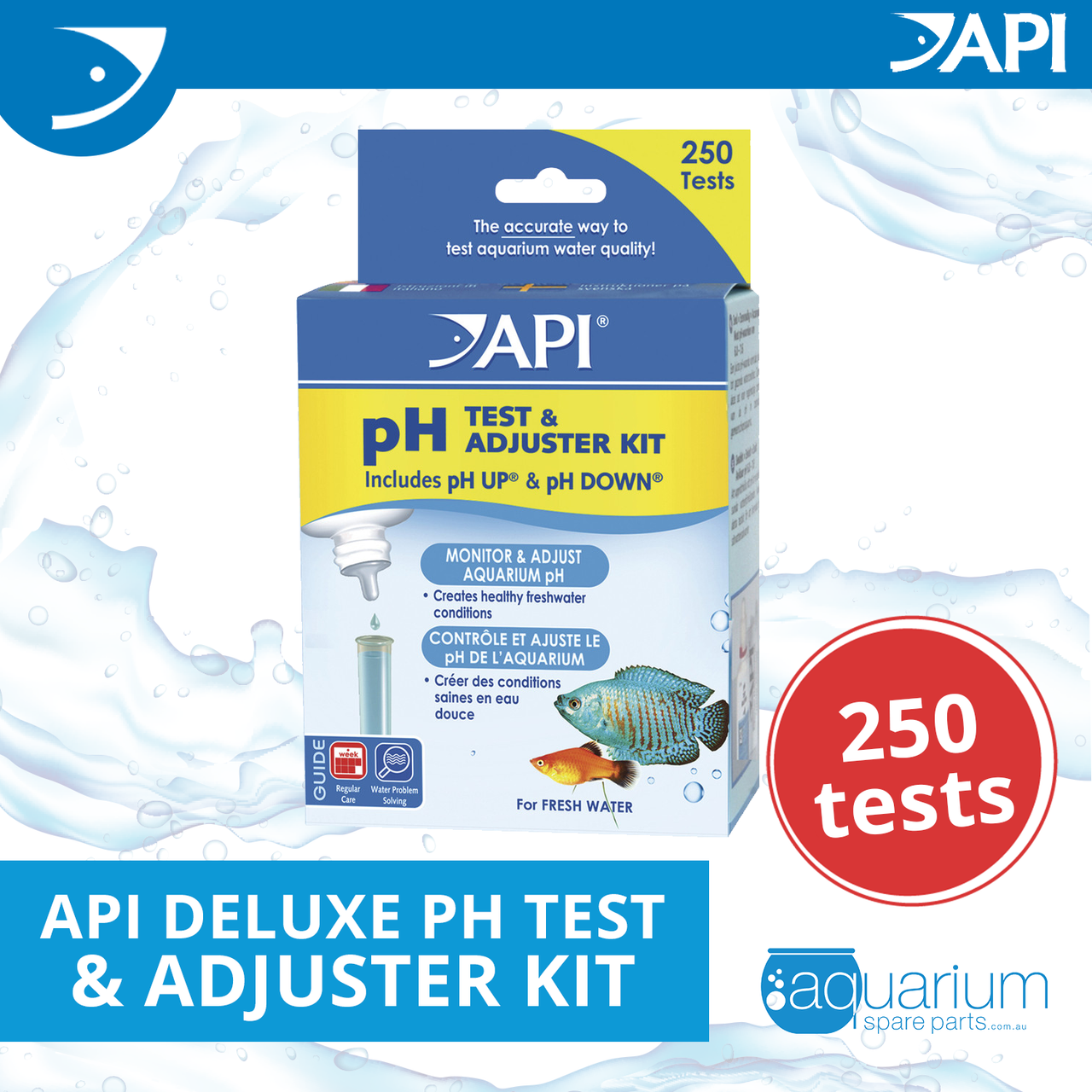 API Deluxe pH Test & Adjuster Kit