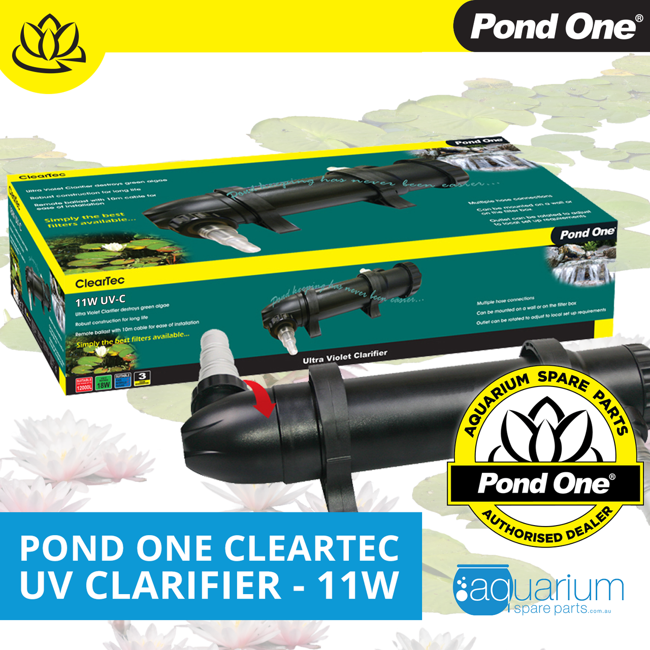 11w uv pond clarifier