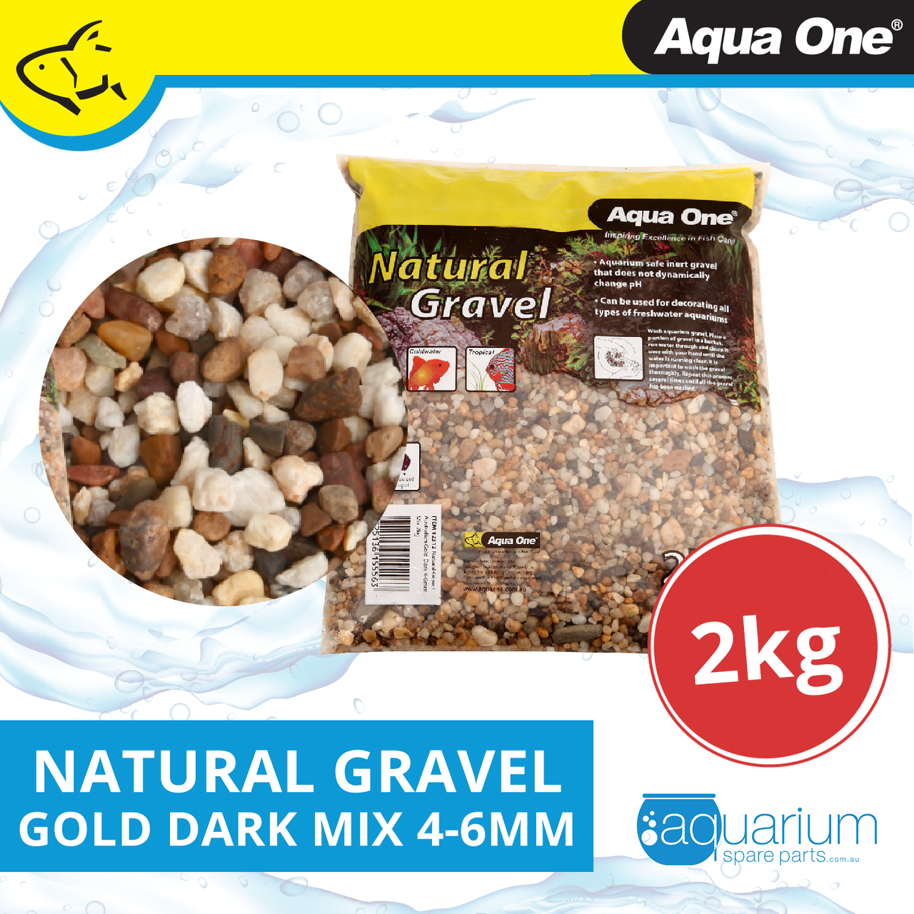 gold aquarium gravel