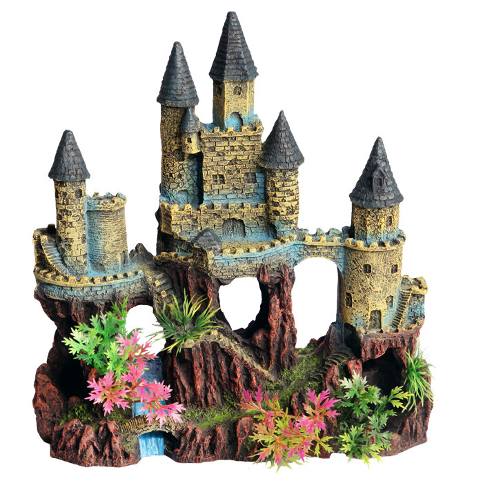 fish tank castle decoration