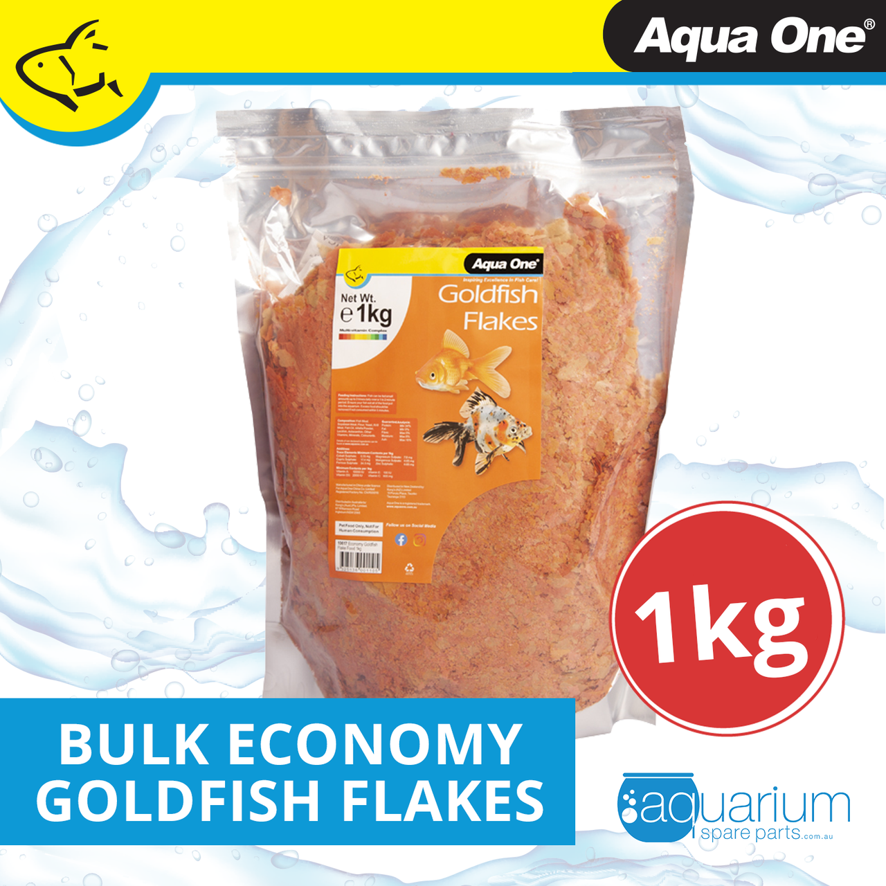 Aqueon Goldfish Flakes – Natürliches Fischfutter Für Goldfische, Koi & Zierteiche