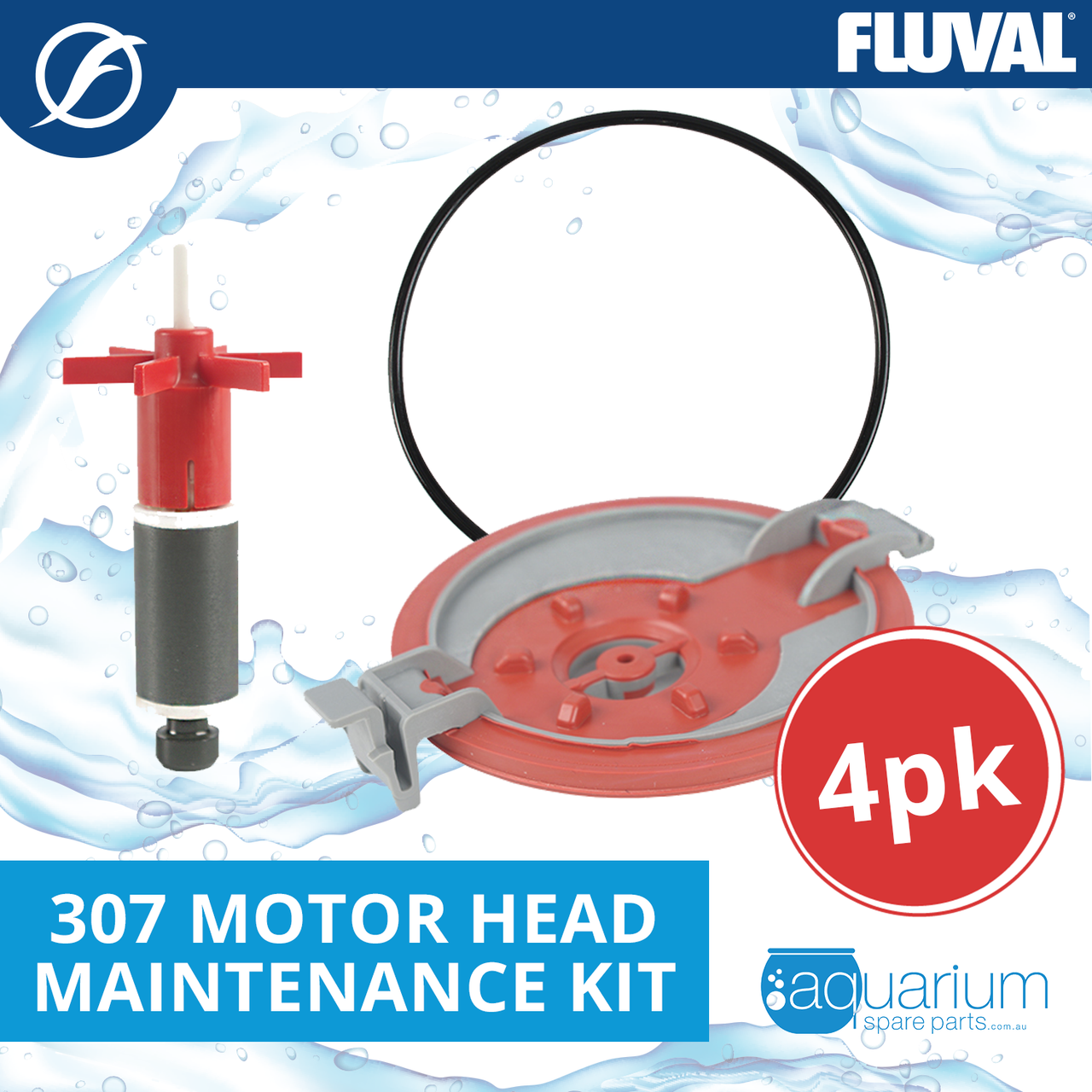 Fluval 307 Motor Head Maintenance Kit (3pk)