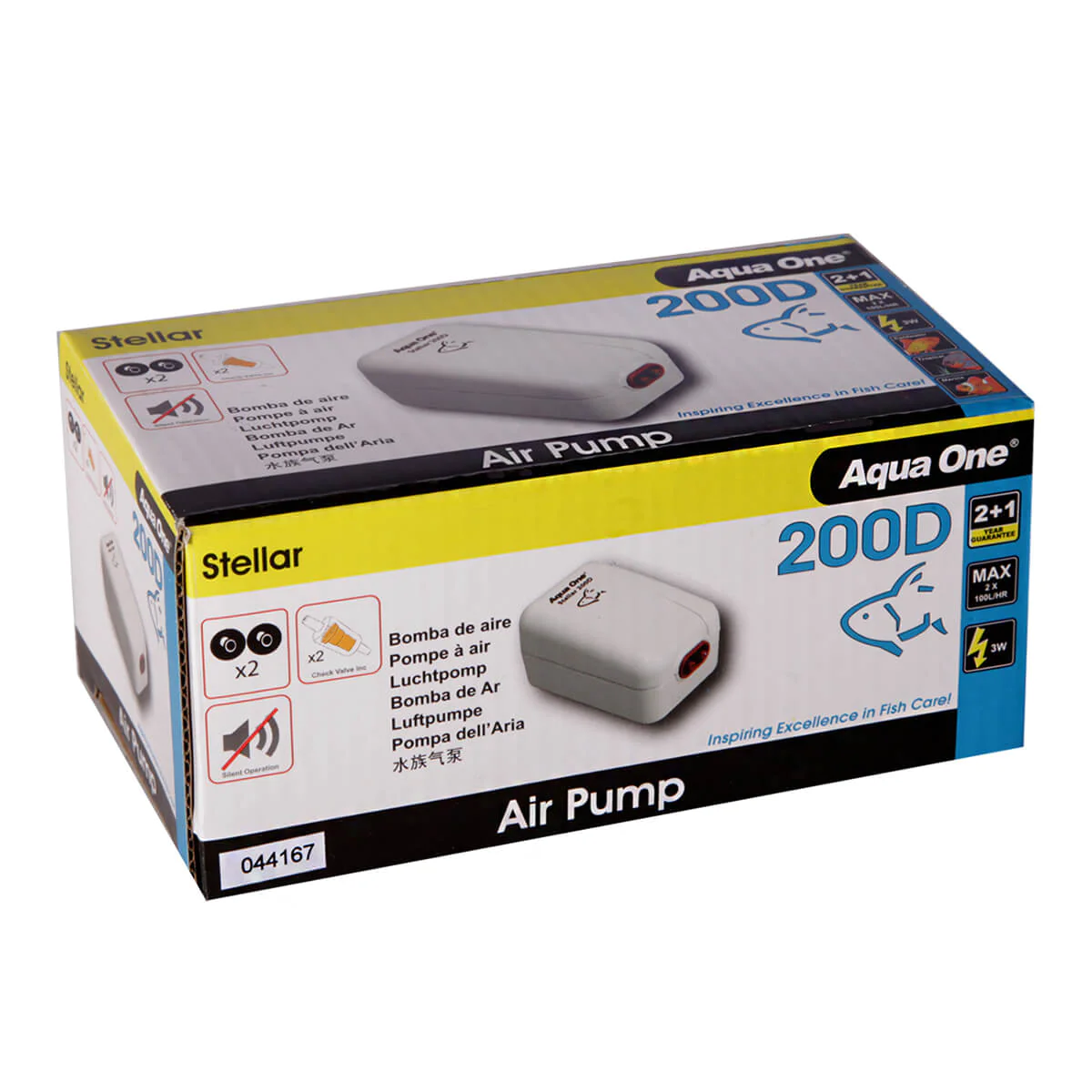 Aqua One Stellar 200D Air Pump Starter Kit (7pc)