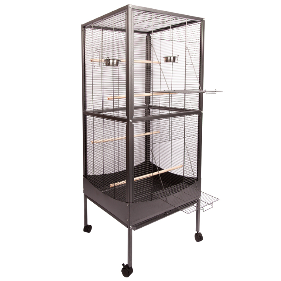 Avi One Parrot Cage 222 60 W X 60 D X 148cm H Black (222)