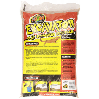 Zoo Med Excavator Clay Burrowing Substrate 9kg (20lb) Bag