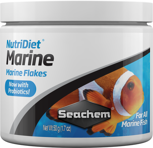 Seachem Nutridiet Marine Flakes w/ Probiotics 50g (SC1093)