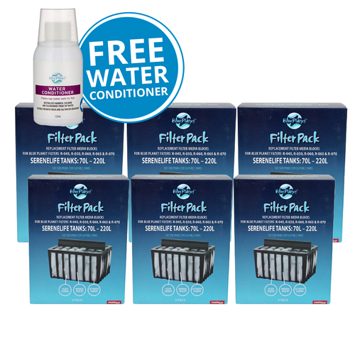 Blue Planet Filter Media for Large Tanks (70-220L) 3pc BULK BUY 5pk