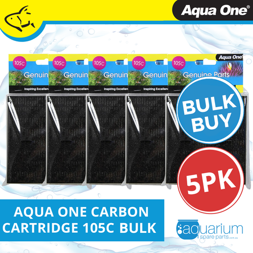 Aqua One EcoStyle 42/47 Carbon Cartridge 105c BULK BUY  5pk (25105c)