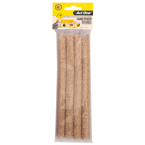 Avi One Sand Perch Covers 19cm Suits 13mm Perches 4pk (22932)