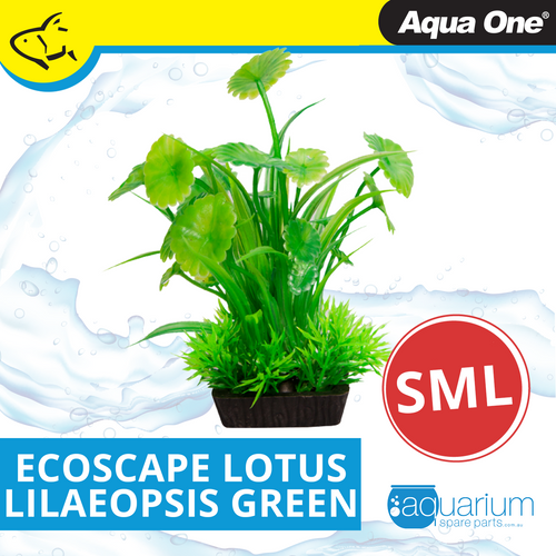 Aqua One Ecoscape Small Lotus Leaf/Lilaeopsis Green (28268)