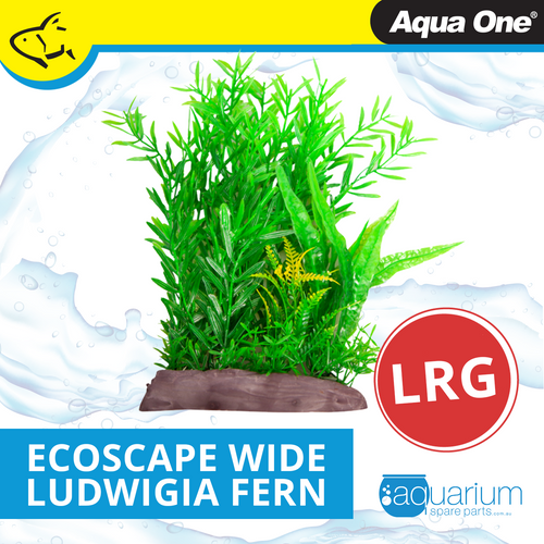 Aqua One Ecoscape Large Wide Ludwigia Brevipes/Java Fern Green (28263)