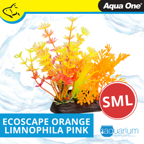 Aqua One Ecoscape Small Limnophila Orange/Hottonia Pink (28249)