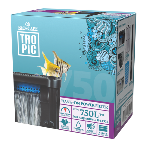 Bioscape Hang On Power Filter 750LPH (BIS501)