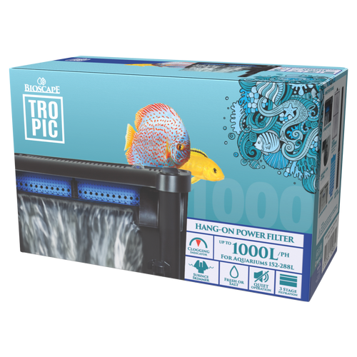 Bioscape Hang On Power Filter 1000LPH (BIS502)