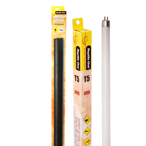 Reptile One 120cm Reflector Kit 2pk - Includes Single T8 36W w/ 10% Tube (46499-10K)