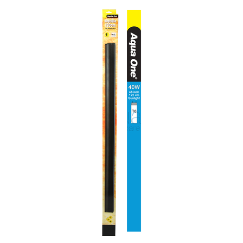 Aqua One 120cm Reflector Kit 2pk - Includes Single T8 36W w/ Sunlight Tube (46499-SK)