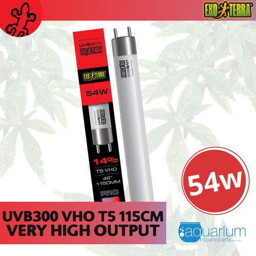 Exo Terra Reptile UVB300 VHO T5 Very High Output UVB300 Bulb 54W (PT2433)