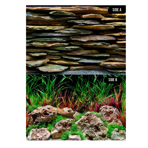 SeaView Slateways/Aqua Wild Pre-Cut Background 30.5x62cm (SV80773)