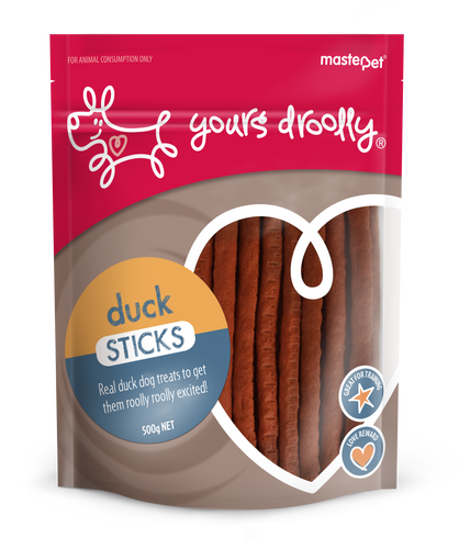 Yours Droolly Dog Treats - Duck Sticks 500g