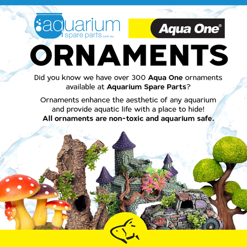 Aqua One Road Roller Truck Ornament 13.6x7.2x7.2cm (37933)