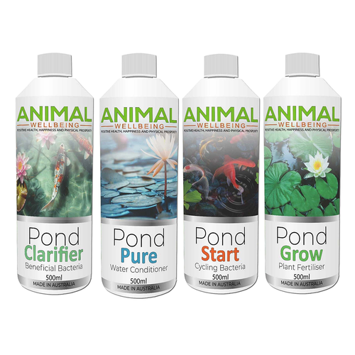 Animal Wellbeing Pond Starter Pack 4pk (500mL)