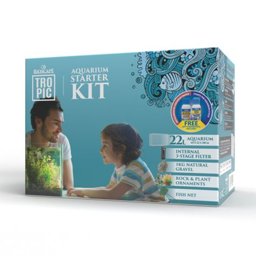 Bioscape Deluxe Aquarium Starter Kit 22L 40x22x28cm (BIS221)