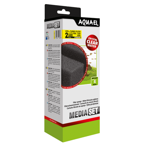 Aquael Turbo Filter 1000/1500/2000 Sponge (2pk) (100329)