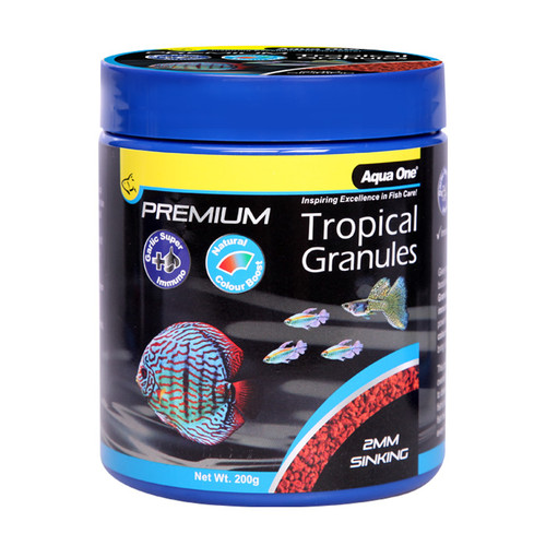 Aqua One Premium Tropical Sinking Granules 200g (26215)