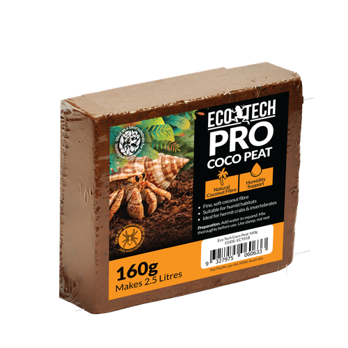 Eco Tech Pro Coco Peat Hermit Crab Bedding 160gm (ECT01b)