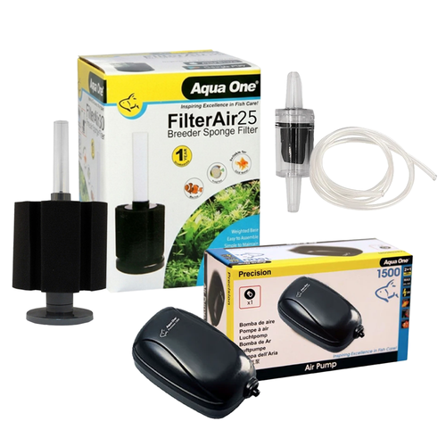 Aqua One Filter Air 25 Breeder Sponge Filter Kit (4pk)