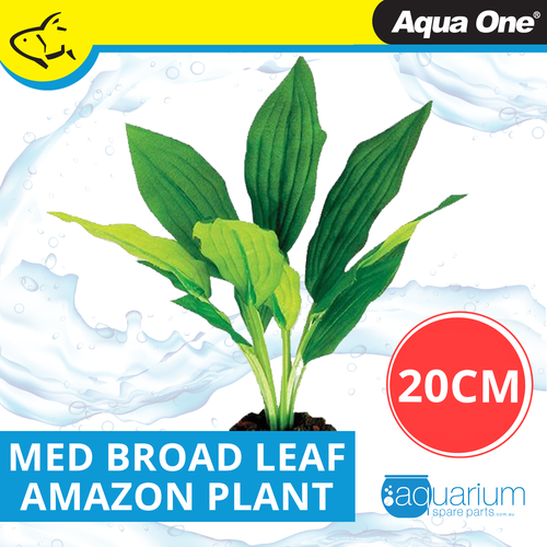 Aqua One Broad Leaf Amazon Silk Plant 20cm - Med (24114)